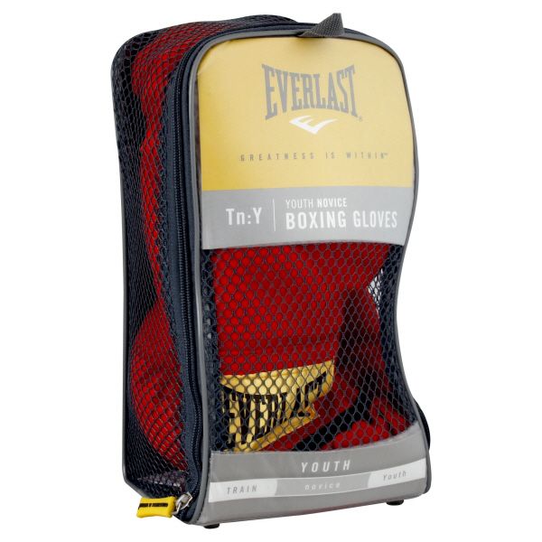 Everlast Boxing Gloves, Youth Novice, 1 pair