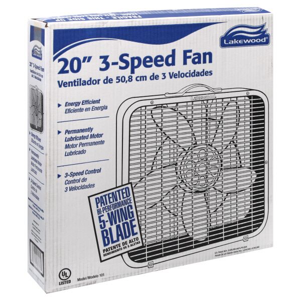 Lakewood 3-Speed Fan, 20 Inch, 1 fan