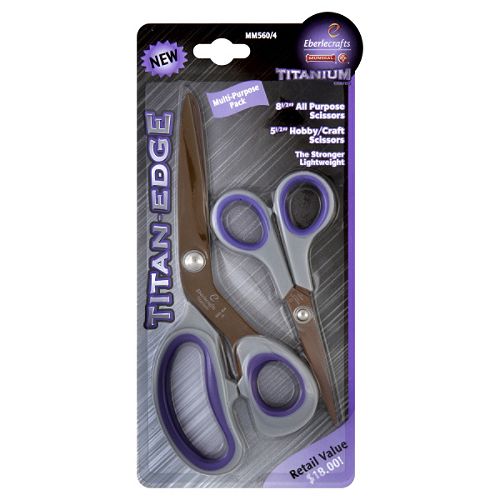 Mundial Titan-Edge Scissors  Assorted  2 scissors - MM560-4 Best Price
