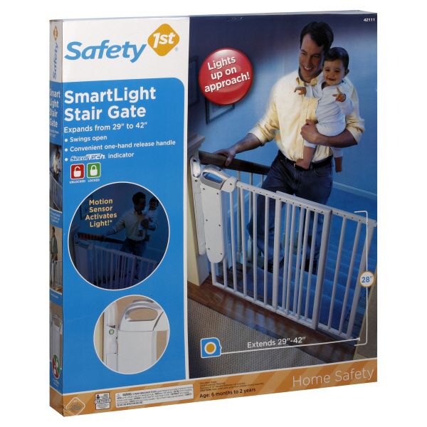 Stair Safety Gates on Safety 1st Home Safety Stair Gate  Smartlight  1 Gate