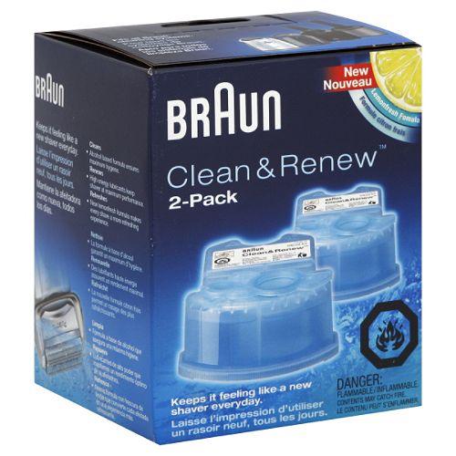 Braun Clean & Renew, Lemon Fresh Formula, 2 pack