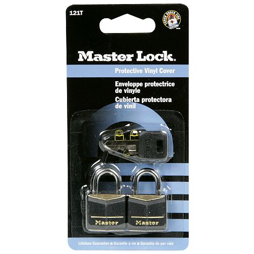 Master Lock Padlock  Protective Vinyl Cover  2 locks - 121T Best Price