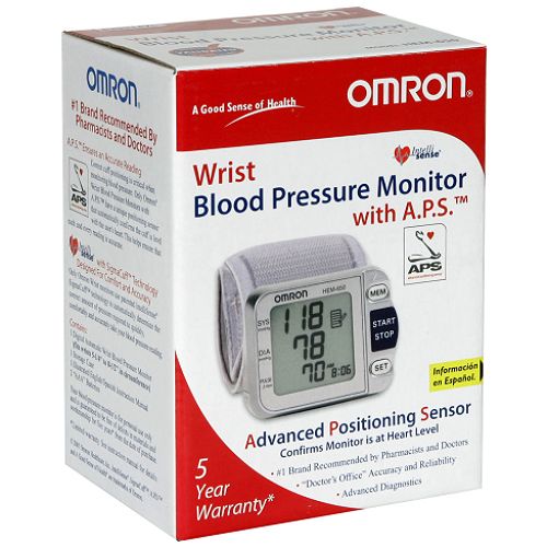 Omron Blood Pressure Monitor with A.P.S. with IntelliSense, Wrist 1 monitor