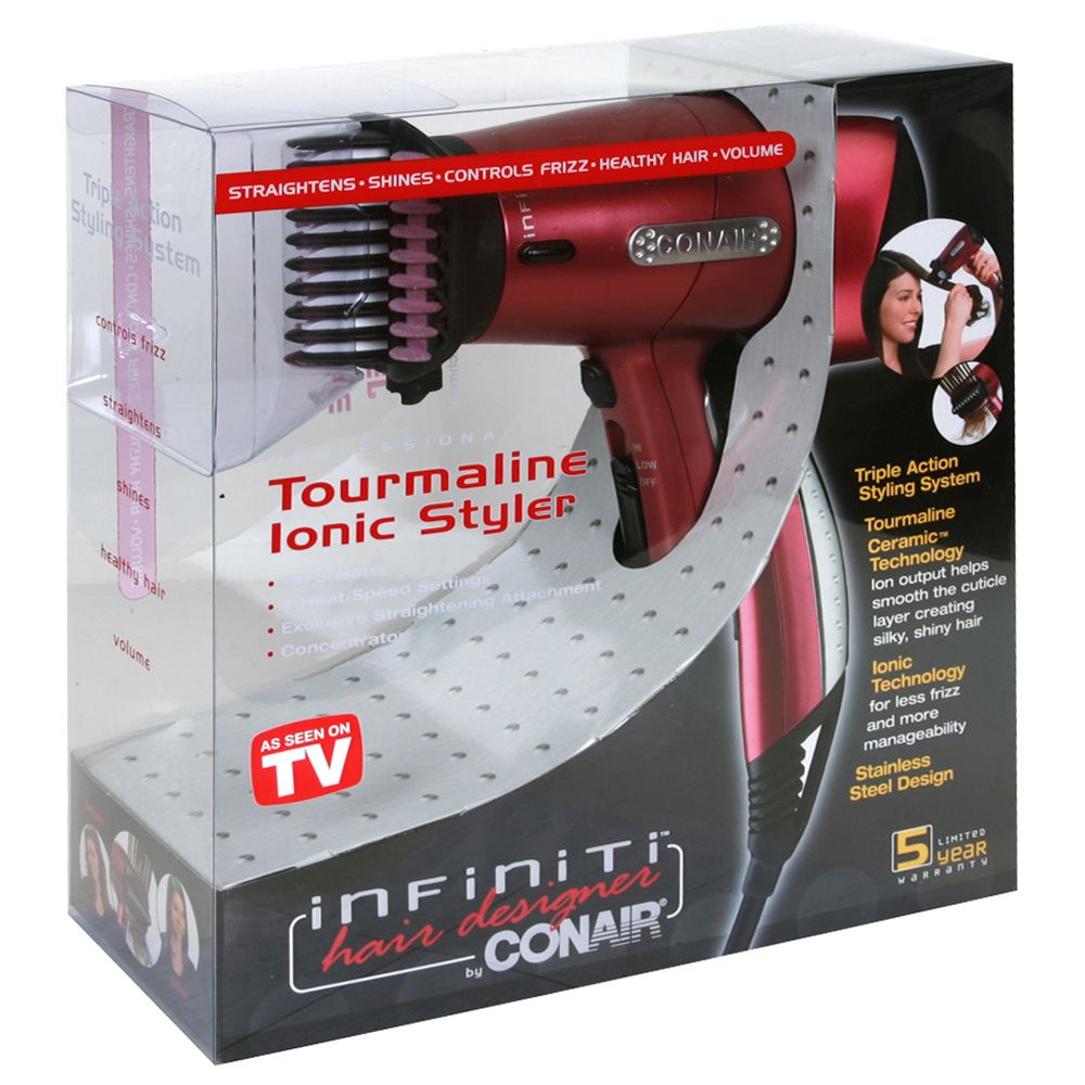 Conair Infiniti  Professional Tourmaline Hair Designer w/Straightening Attachment