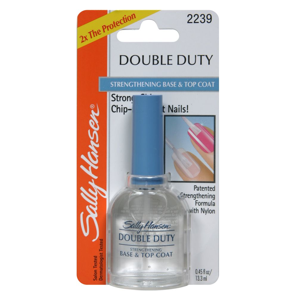 Sally Hansen Double Duty Strengthening Base & Top Coat, 0.45 fl oz (13.3 ml)