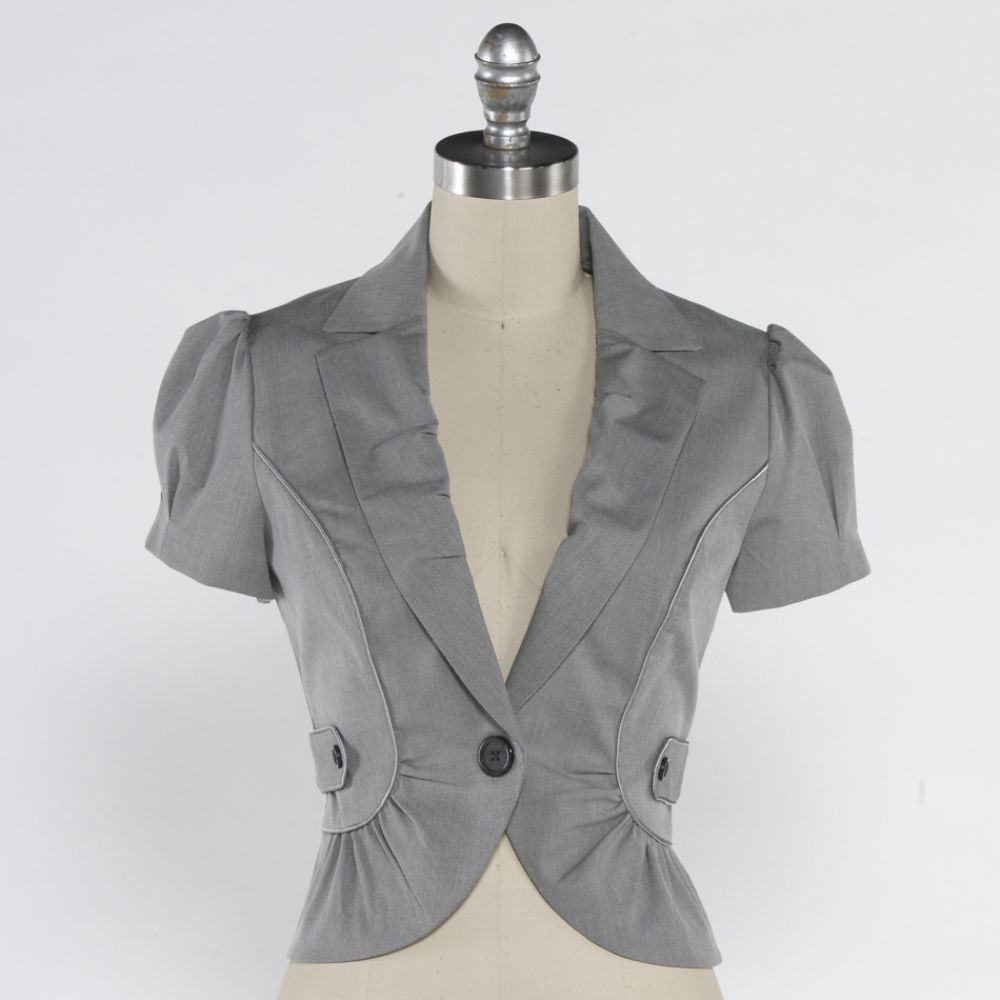 My Michelle Suiting Short Sleeve Jacket