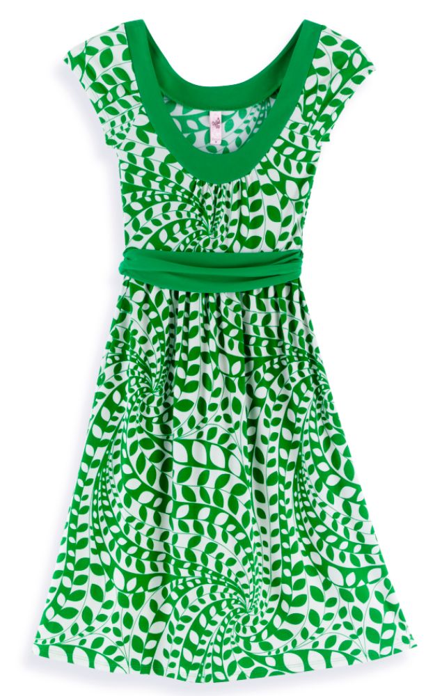 Fang Cap Sleeve Emma Tie Back Dress