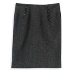 By Line Charcoal Tweed Pencil Skirt