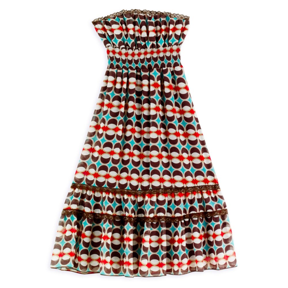 Eyeshadow Ruffle Dress