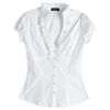 Ruffle Front Woven Top