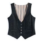 C-Pink Denim Vest