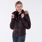Southpole Juniors Layered Quilted Jacket