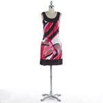 Wrapper Trapeze Print Dress