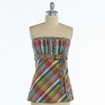 Ali & Kris Plaid Tube Top