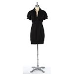 Bebop Solid Ruffle Banded Bottom Dress