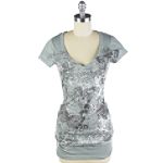Eyeshadow Butterfly Silver Foil Tee