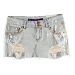 Celebrity Pink Paint Splatter Mini Skirt