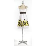 City Triangles Embroidery Halter Party Dress