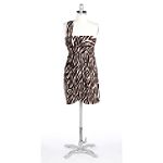City Triangles One Strap Animal Print Dress
