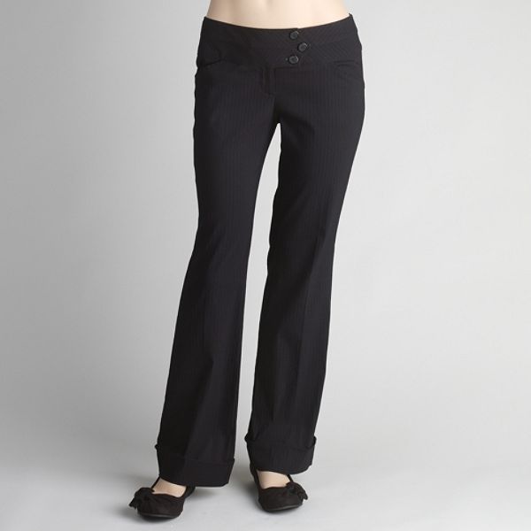 Joe Benbasset Junior's Textured Wide Waist Pants