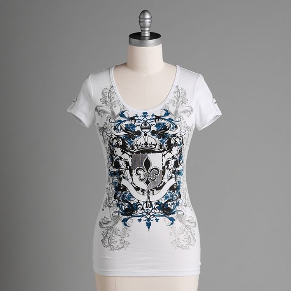 Ransom Junior's Fleur de Lis Tab Sleeve Tee