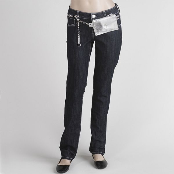 Southpole Junior's Skinny Denim Jeans with Belted Pouch