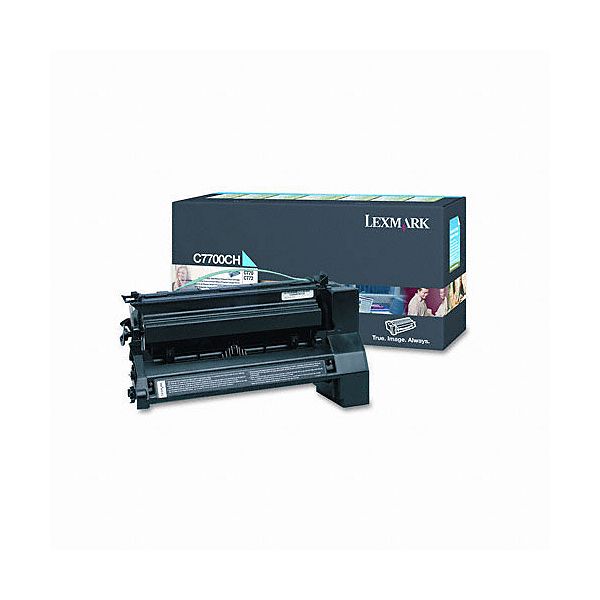 Lexmark C7700CH Print Cartridge, High-Yield, Cyan