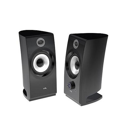 Buy Cyber Acoustics 2.0 Black Pedestal Speakers
