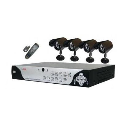 Q-See 4 CH DVR W/ 4 Cameras