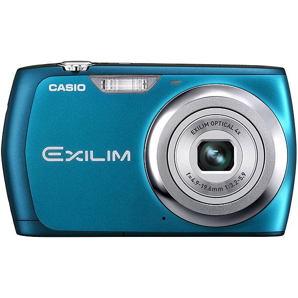 Casio Blue 12MP Compact Digital Camera with 24mm Wide-Angle 4x