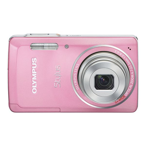 Olympus World's Smallest 5x Digital Zoom 14MP Digital Camera in Pink -