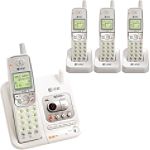 AT&T 5.8GHz Analog Cordless Phone w/ Digital Answering System & 4 Handsets