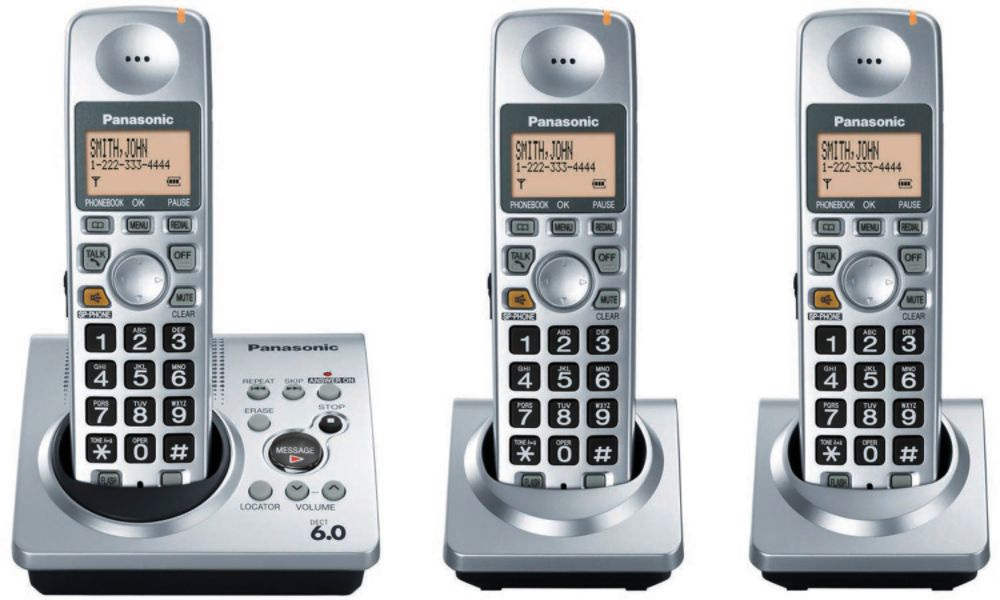 Panasonic Digital Cordless Phone with DECT 6.0 Technology & 3 Handsets