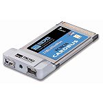 Micro Innovations 2 Port Hi Speed USB &amp; Firewire Combo Cardbus