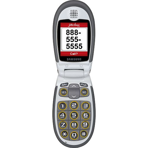 Jitterbug J No-Contract Cell Phone - White