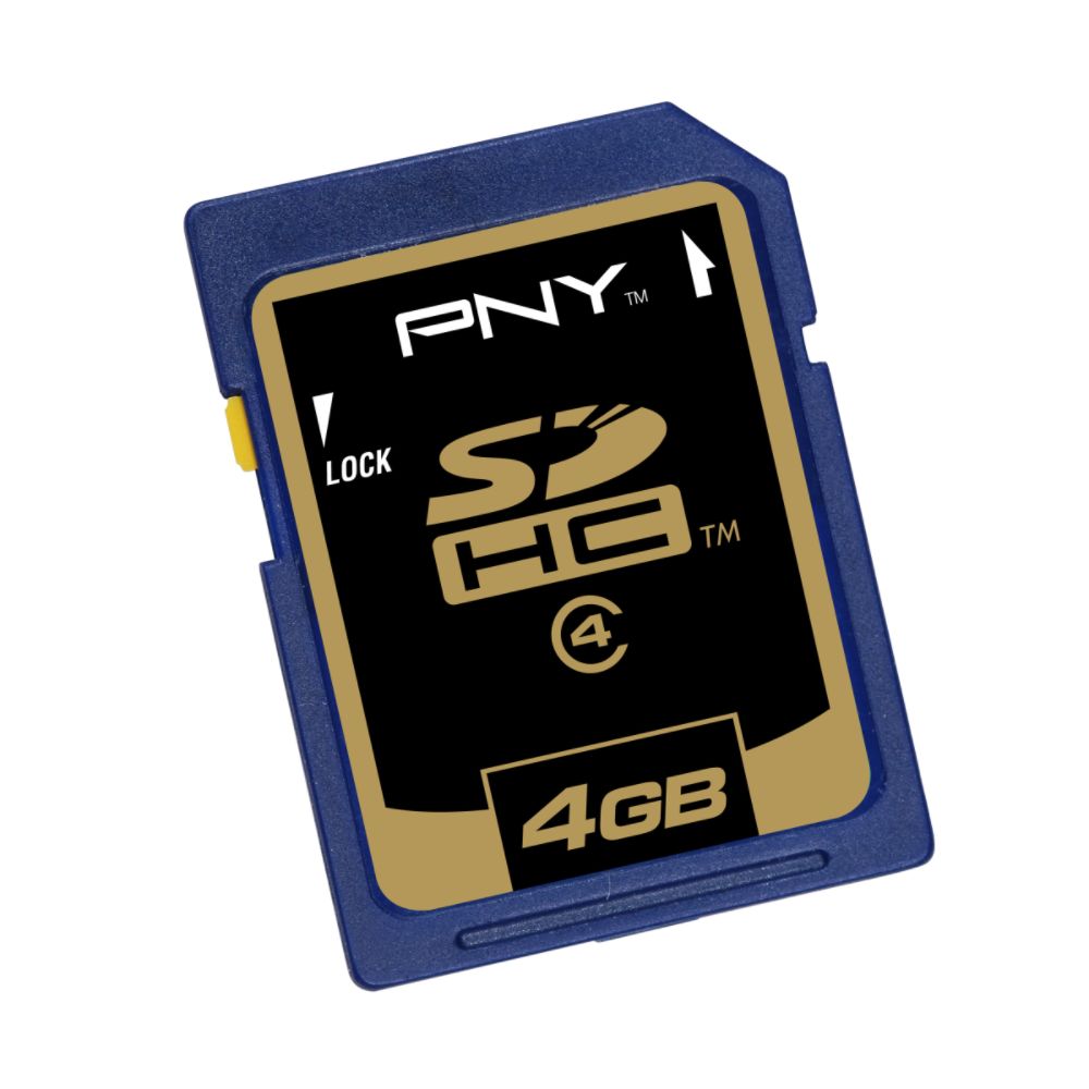 PNY 4GB SD HC Memory Card / Compatible with SDHC Host Devices
