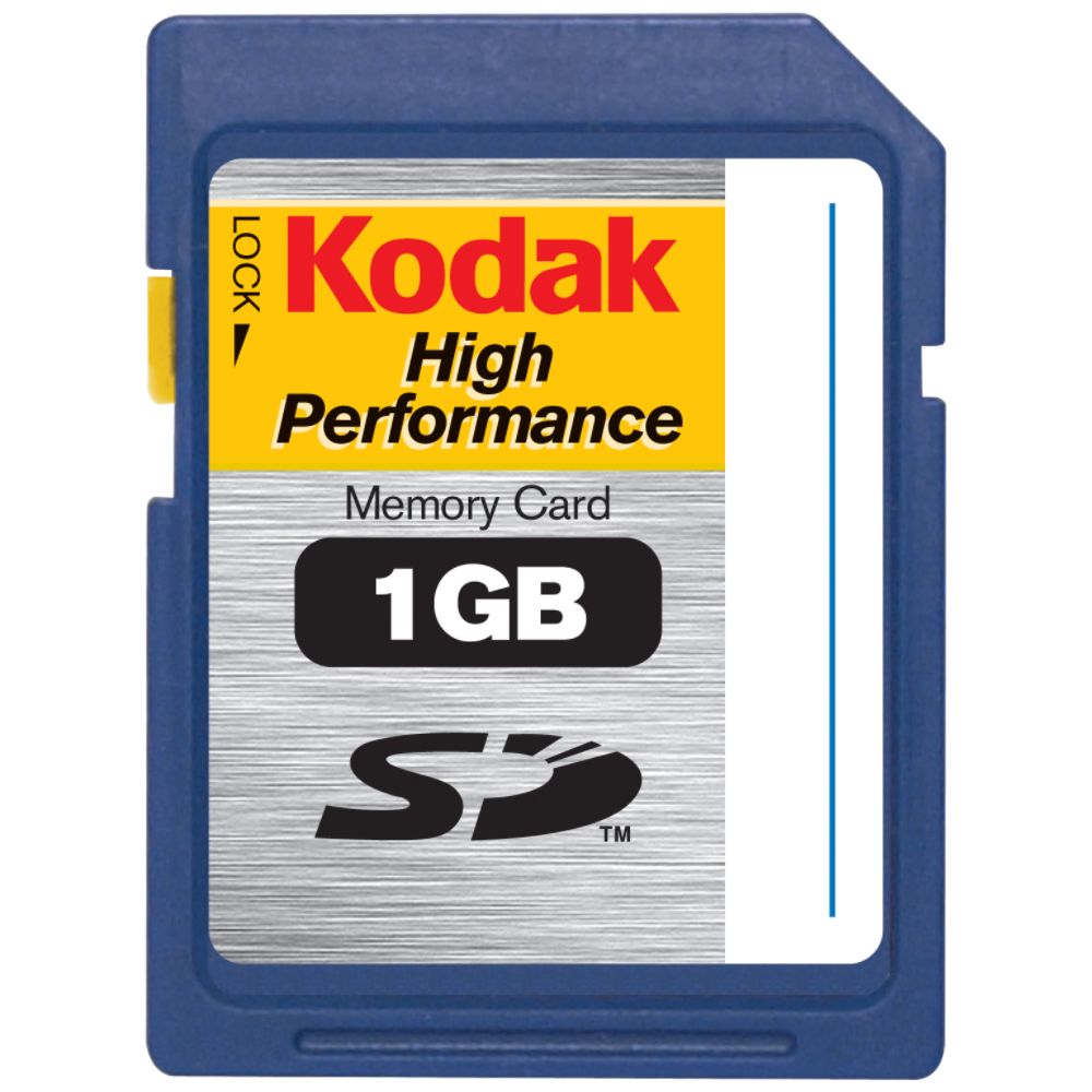 Kodak - SD High Performance Memory Card, 1 GB
