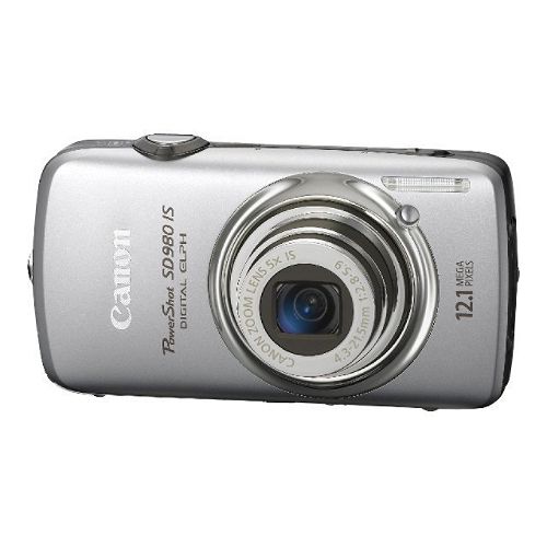 Canon 3637B001 SD980 PowerShot 12.1 Megapixel Digital Camera 5X Optical Zoom w  3" Screen...