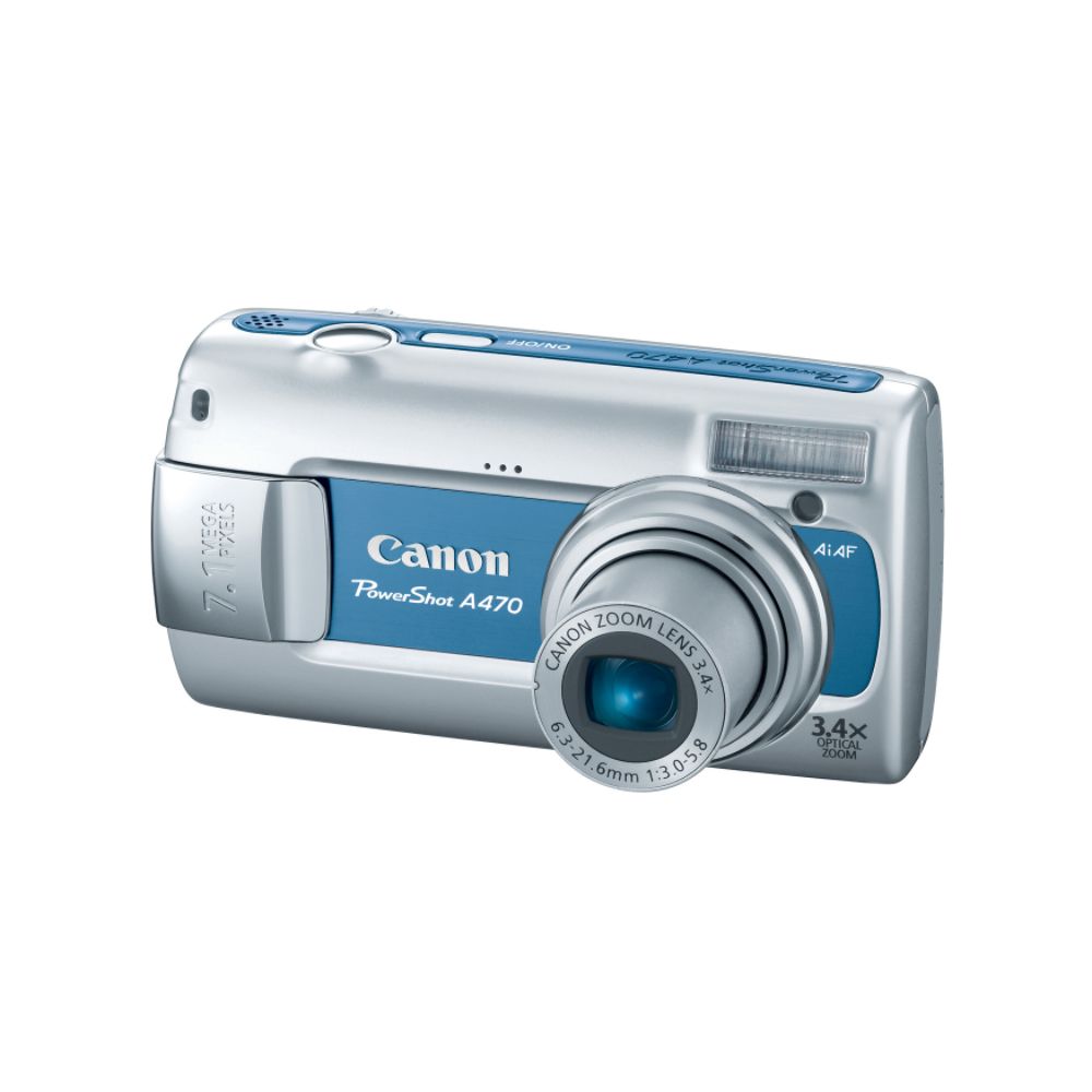 Canon 7.1MP Digital Camera, PowerShot A470 - Blue