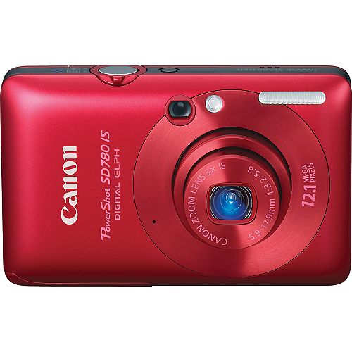 Canon PowerShot 12.1 Megapixel 3X Optical Zoom Digital Camera - Red