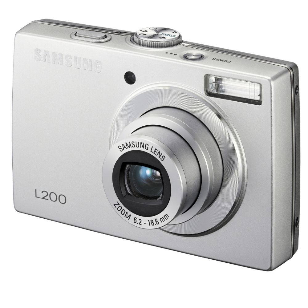 Samsung - 10.2MP Digital Camera, L200 - Silver