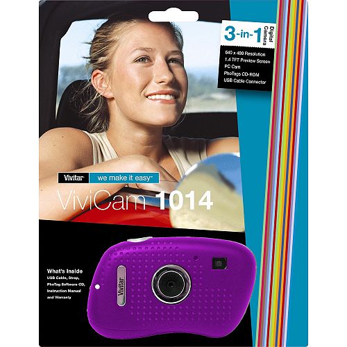 Buy Vivitar ViviCam 1.3 Megapixel Digital Camera - Purple