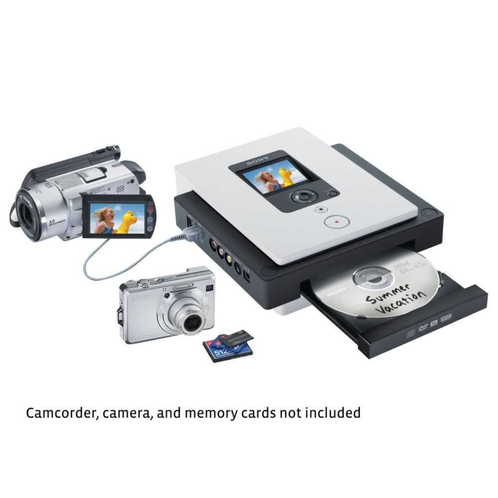 Sony - DVD Recorder for Camcorder/Digital Camera, DVDirect MC3 Multi-Function Recorder