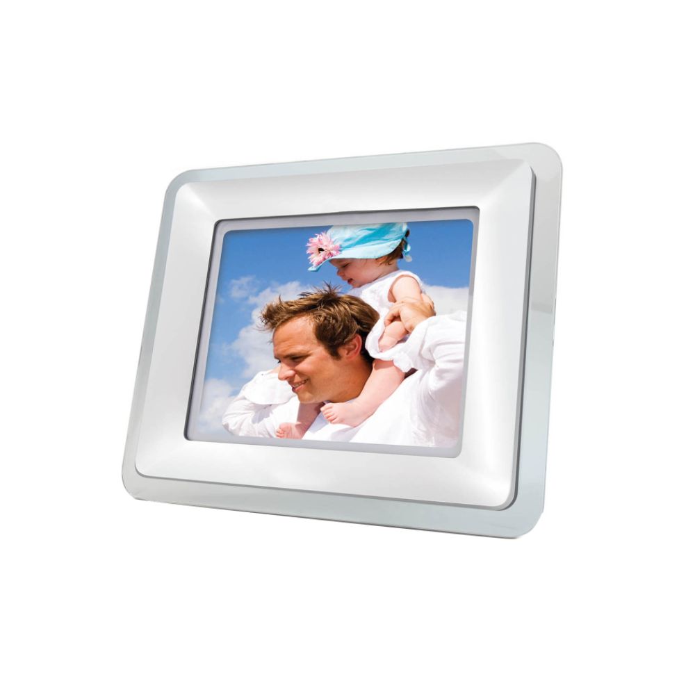 Coby Electronics 5.6 in. Digital Photo Frame with MP3 Player, Vinyl