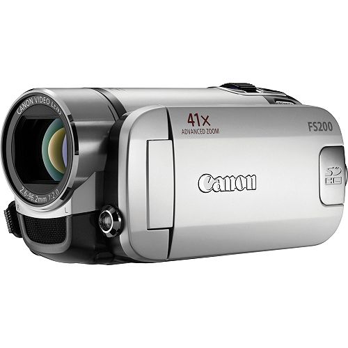 Canon 41X Advanced Zoom 2.7 in. Widescreen LCD Flash Memory Camcorder - Silver