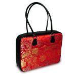 Mango Tango Mango Tango Red Brocade 18" Laptop Bag.