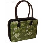 Mango Tango Mango Tango Green Brocade 18" Laptop Bag.