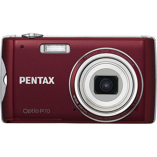 Buy Pentax Red 12MP Ultra-Slim Digital Camera with 4x Optical Zoom and 2.7