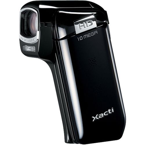 Sanyo - Black 10MP HD 720p Dual Digital Video Camera with 3.0" LCD