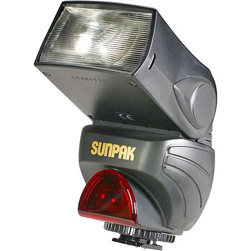 Sunpak Ultra-Compact Digital TTL Dedicated Flash - Canon, Black